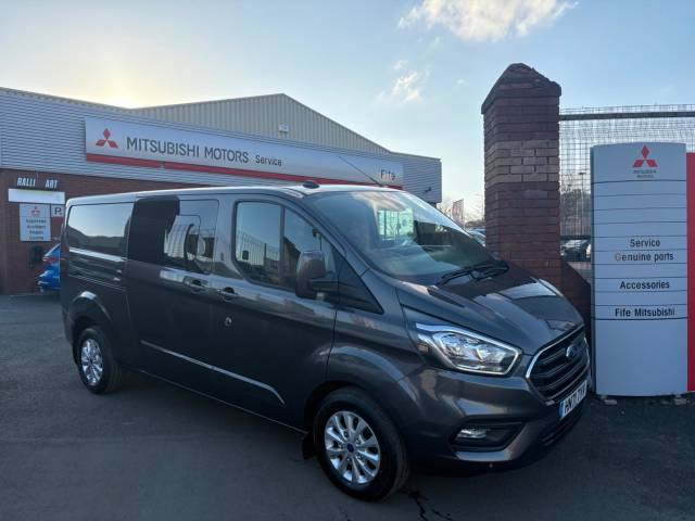 Ford Transit Custom 2.0 EcoBlue 170ps Low Roof D/Cab Limited Van Auto Panel Van Diesel GREY