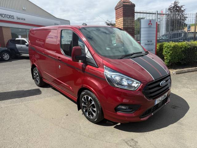 Ford Transit Custom 2.0 EcoBlue 185ps Low Roof Sport Van Auto Panel Van Diesel RED